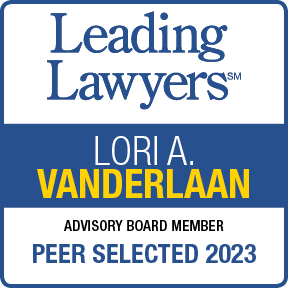 Lori Vanderlaan Leading Lawyers Badge 2023