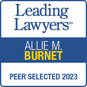 Allie Burnet Leading Lawyers 2023 badge