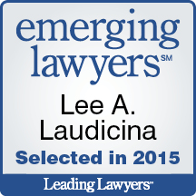 2015 Emerging Lawyers badge for Lee A. Laudicina