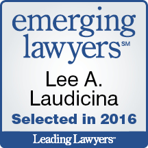 2016 Emerging Lawyers badge for Lee A. Laudicina